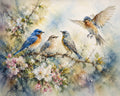 Whispers of Spring – Birds in Bloom