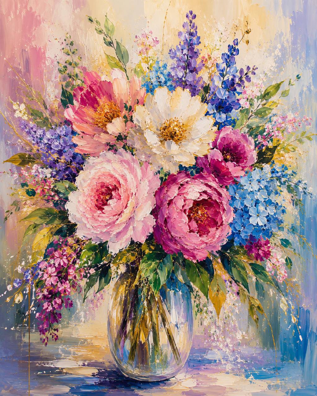 Éclat Floral – Bouquet de Lumière et de Couleurs
